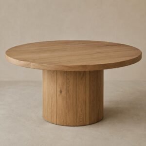 Modern Round Wooden Table