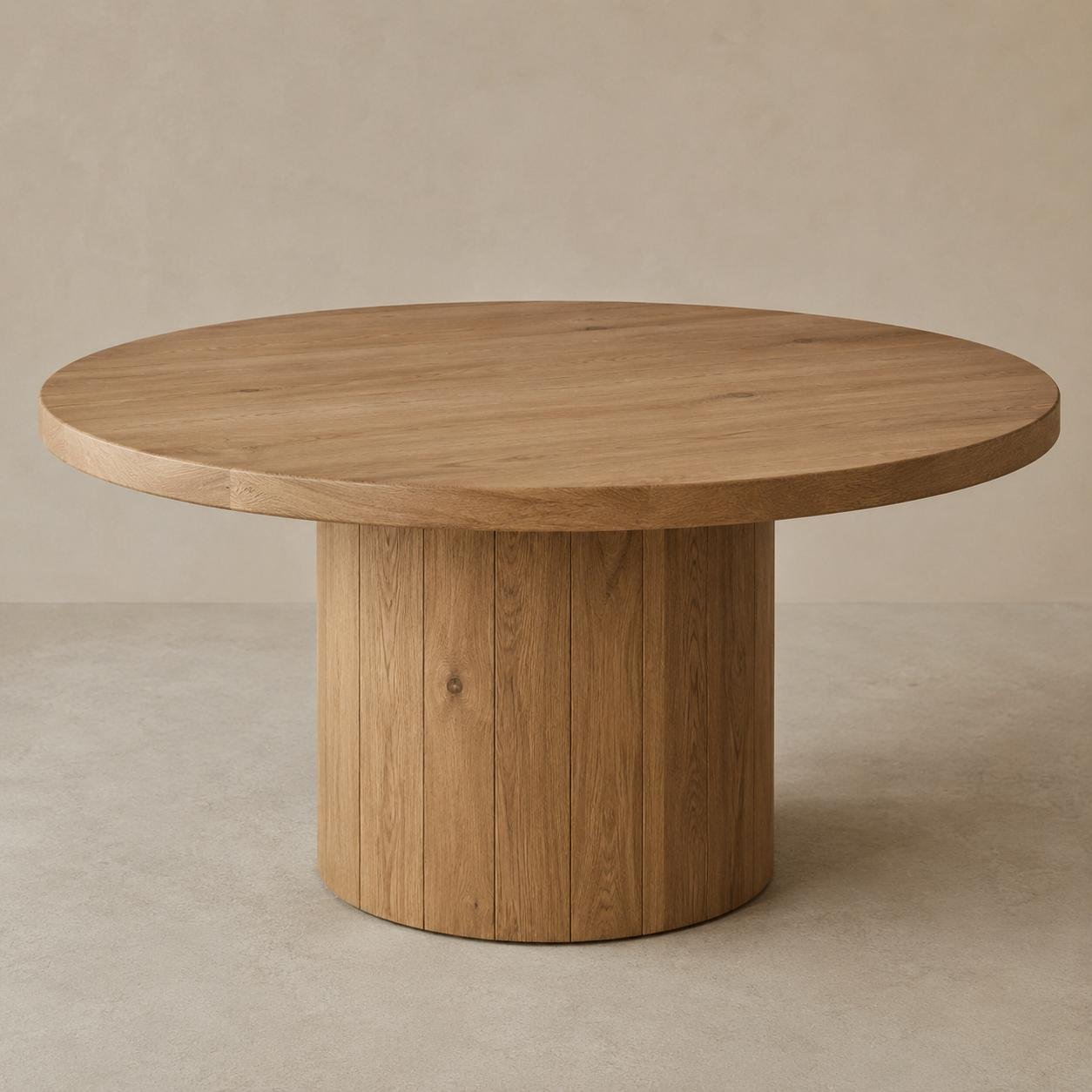 Modern Round Wooden Table